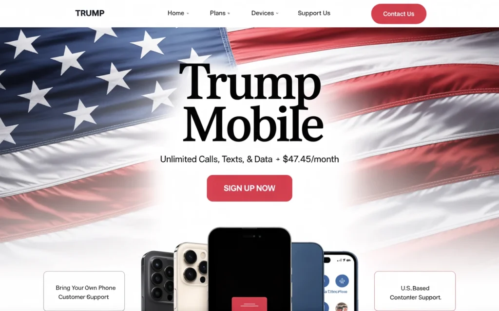 Trump Mobile website