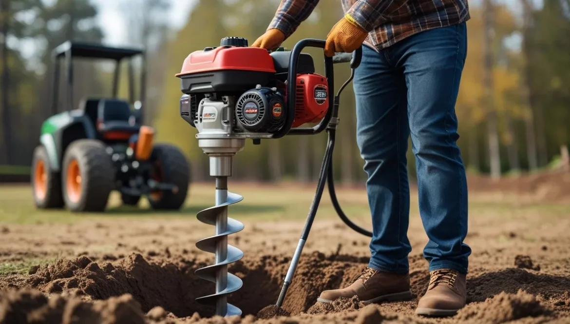 gas powered auger